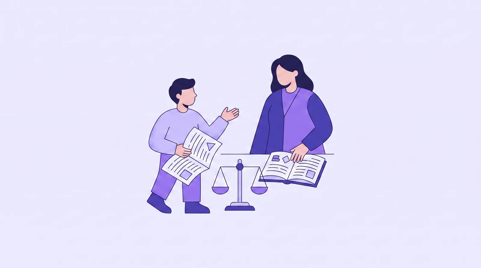 재건축 현금청산 시 권리 구제를 위해 전문가와 상담하는 모습. 법률 전문가의 도움을 받는 중요성을 강조합니다.